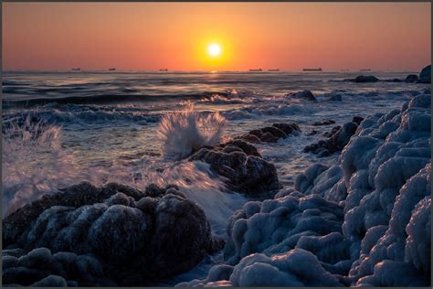 Ocean Waves Against The Rocks At Sunset Image Id 362248 Image Abyss