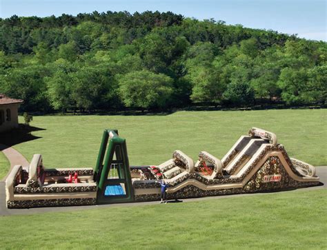 Boot Camp Challange Massive Inflatable Military Obstacle Course The