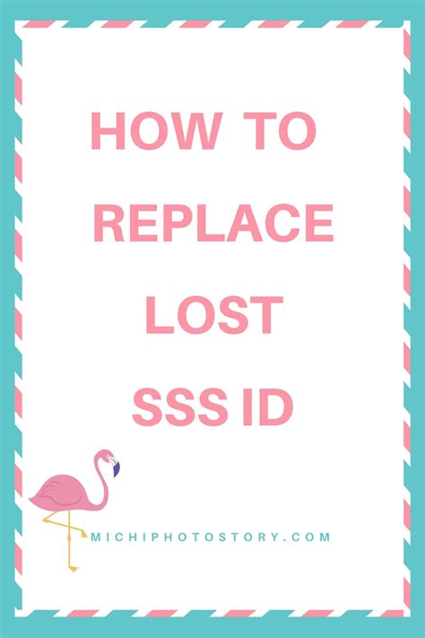 Michi Photostory How To Replace Lost Sss Id