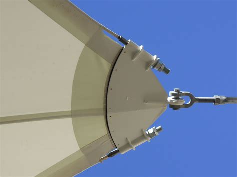 Typical Anchor Point And Membrane Plate On Tensile Fabric Structure