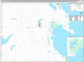 Alpena County, MI Wall Map Premium Style by MarketMAPS - MapSales