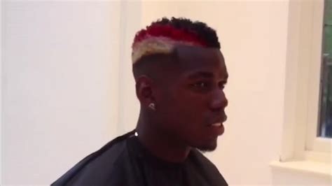 The two teammates to dab with him? Paul Pogba reveals latest haircut as Manchester United star helps launch new UEFA campaign ...