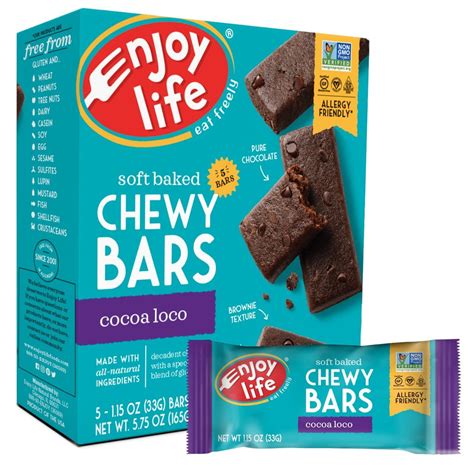 Enjoy Life Cocoa Loco Chewy Bars Nut Free Snacks For Kids Popsugar