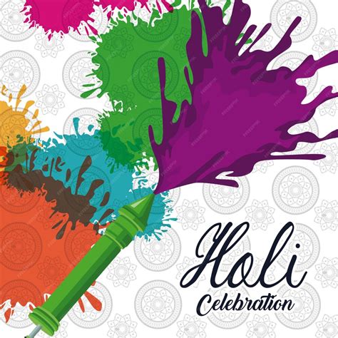 Premium Vector Holi Celebration Design