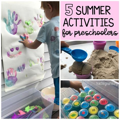 5 Summer Activities for Preschoolers | Summer preschool activities ...