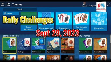 All Solved Microsoft Solitaire Collections Daily Challenges Sep 29