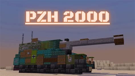 Minecraft How To Build A Howitzer In Minecraft Pzh 2000 Minecraft