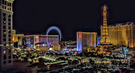 Las Vegas Night Skyline Photograph By Walt Foegelle
