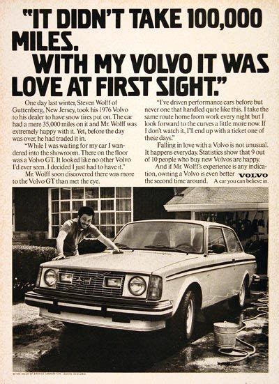 1979 Volvo Gt Coupe Vintage Ad Recounts The Experience Of Mr Steven