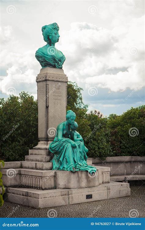 Marie Princess Of Denmark Statue In Copenhagen Editorial Photography