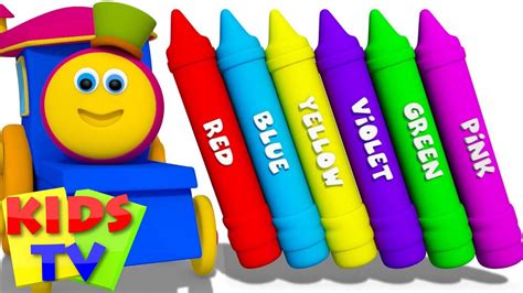 Learn Colors Babies Toddlers And Children Crayon Color Nursery Rhymes