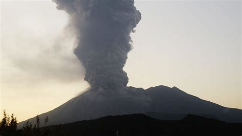 Mt Sakurajima In Southwestern Japan Erupts