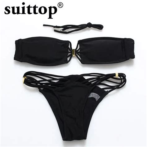 suittop new bikini 2017 summer swimming suit for women halter sexy