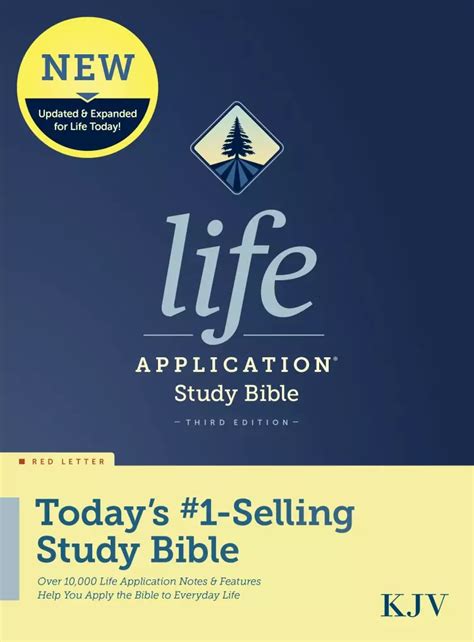 Kjv Life Application Study Bible Navy Hardback Third Edition Red