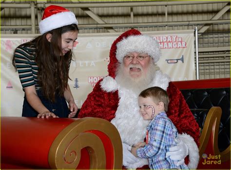 Rowan Blanchard And Shay Mitchell Bring The North Pole To Delta Airline S Hanger At Lax Photo