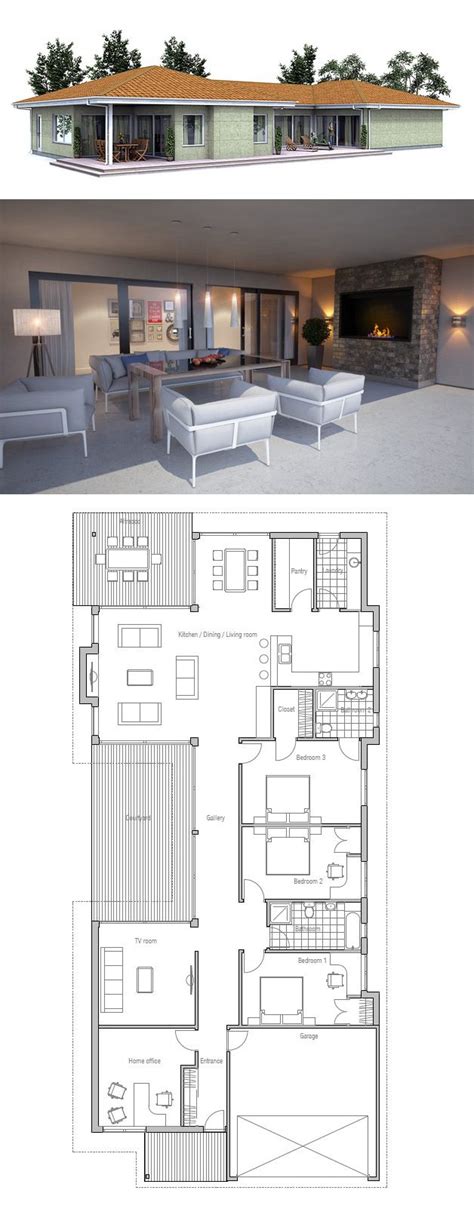 69 Best Images About Narrow House Plans On Pinterest House Plans