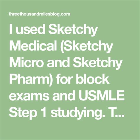 My Sketchy Medical Review Three Thousand Miles Medical Exam Reviews
