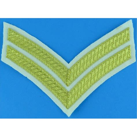 Corporals Rank Stripes No1 Dress On White Nco Or Officer Cadet Ran