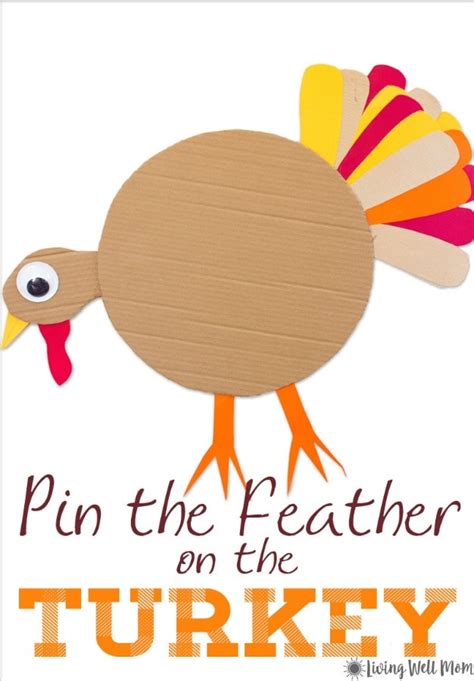 Thanksgiving Party Games For Kids Thanksgiving Games Pin The Tail On