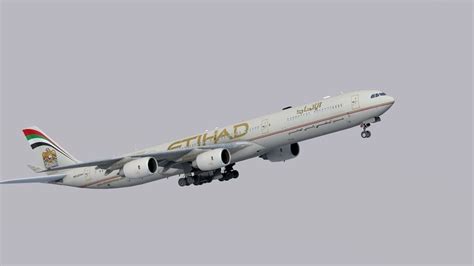 Airbus A340 600 Etihad Airways 3d Asset Cgtrader
