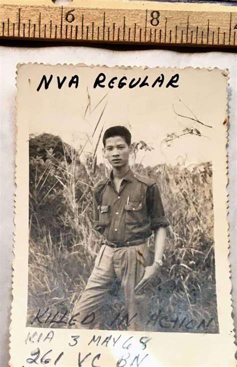 Photograph Of Viet Cong Main Force Nva Cadre Soldier 261 Vc Bn Kia 2