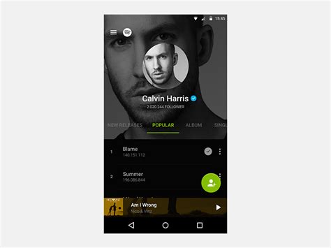 Spotify Profile Uplabs