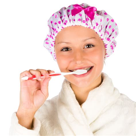 Woman Brushing Teeth Free Stock Photo Public Domain Pictures