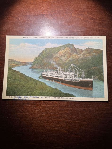 Dollar Steamship Line Steamer President Garfield Gaillard Cut Panama