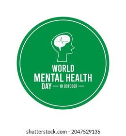 World Mental Health Day Minimalist Line Stock Vector Royalty Free Shutterstock