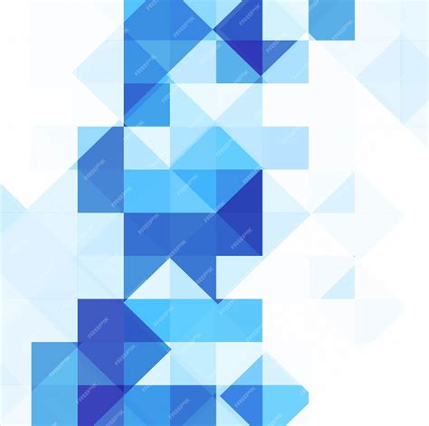 Premium Vector Abstract Blue Geometric Background Design