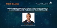 Finance Leader Tom Alexander Joins CrossCountry Consulting’s National ...