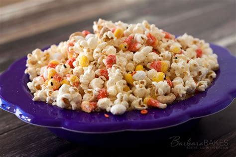 Candy Corn Popcorn Recipe From Barbara Bakes