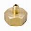Brass Fitting K1 5  1/2 X 3/4 Flare To NPSM Refrigerant Drum Adapter