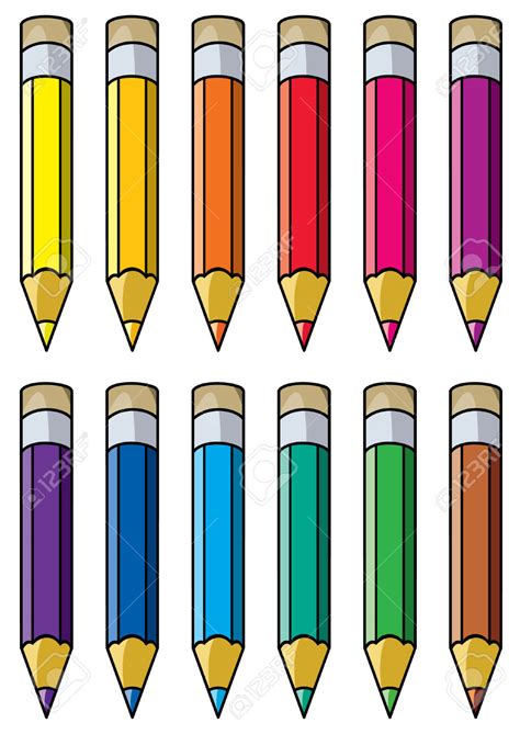 Unleash Your Creativity With 10 Colored Pencil Cliparts Clipart Library