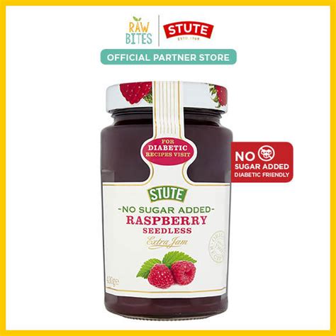Stute No Sugar Added Raspberry Seedless Extra Jam 430g Diabetic