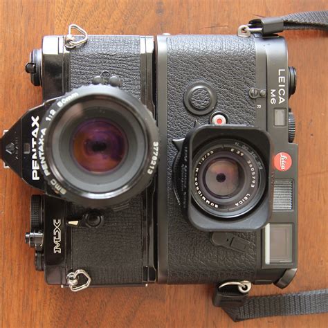 Leica M6 Vs Pentax Mx Identical Width Will Mill Flickr
