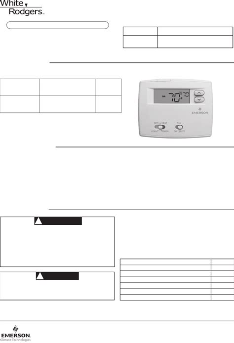 If you have a white rodgers heat pump and thermostat system or an emerson thermostat the wiring likely follows a particular pattern. White Rodgers Thermostat 1F89-0211 User Guide ...