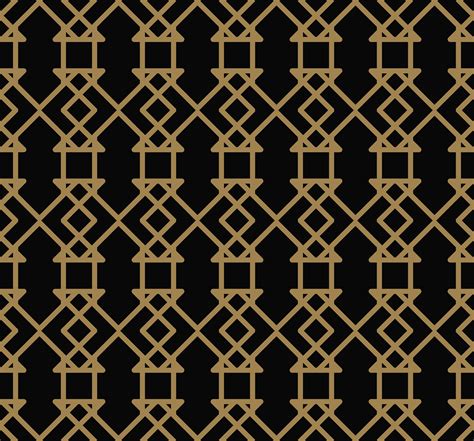 Abstract geometric line and square seamless pattern. Abstract seamless pattern. Geometric line gold ornament ...