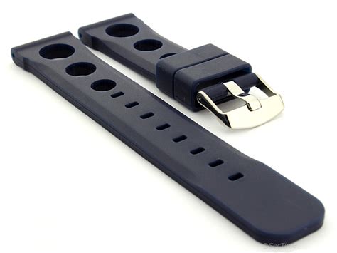 Perforated Silicone Rubber Watch Strap Band Waterproof Resin Sh 20mm
