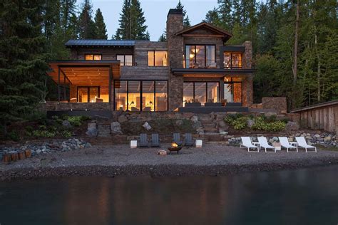 Modern Lake House Exterior Lynell Merrick