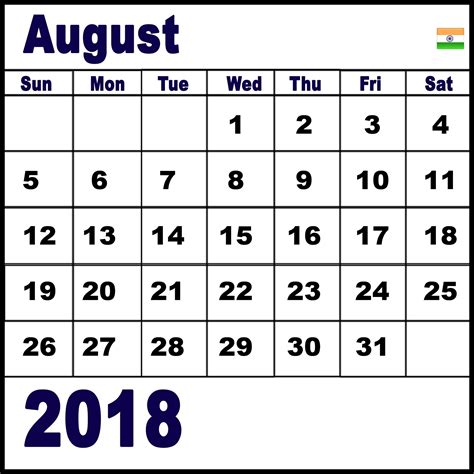 Lista 97 Foto Calendario Mes De Agosto 2018 Para Imprimir Alta Definici N Completa 2k 4k 10 2023