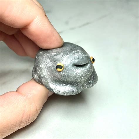 Custom Polymer Clay Frog Small Frog Figurine Handmade Ooak Etsy