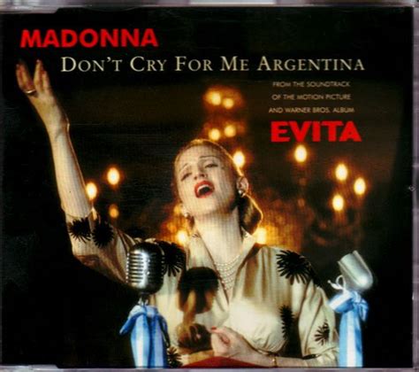Dont Cry For Me Argentina German Promo Cd Madonnashop