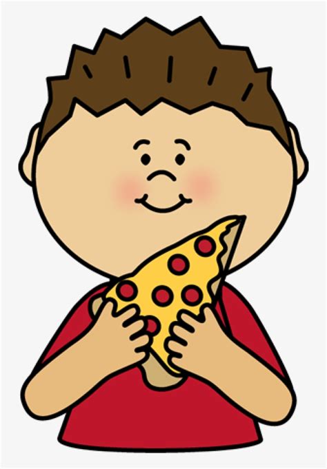 Boy Eating Pizza Boy Eating Pizza Clipart Transparent Png 298x450