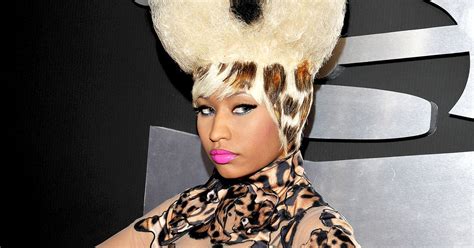 Nicki Minaj 2011 Top 10 Most Outrageous Grammy Beauty Looks Of All Time Us Weekly