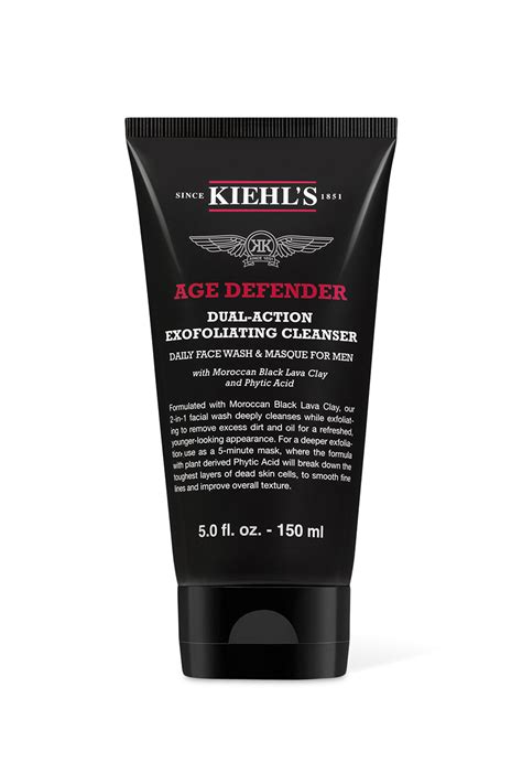 Buy Kiehls Age Defender Dual Action Exfoliating Cleanser For Mens