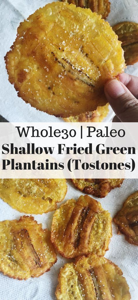 Shallow Fried Green Plantains Tostones Recipe With Images