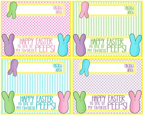 Printable Easter Bag Topper Happy Easter To One Of My