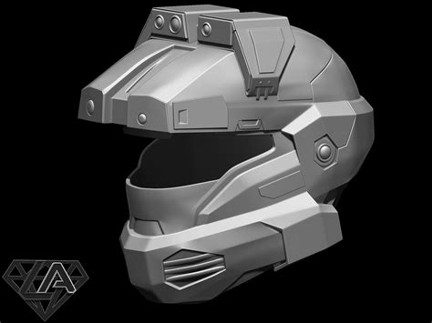 Halo Helmets Set 3d Model 3d Printable Cgtrader