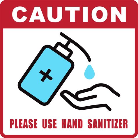 Use Hand Sanitizer Sign 2115168 Vector Art At Vecteezy